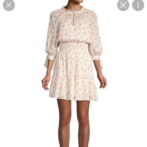 Rebecca Taylor Maui Clip long-sleeve floral dress